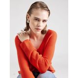 s.Oliver - Trui - Bright Red - Met V-hals - Lange Mouwen - Regular Fit