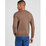 s.Oliver - Trui - Bruin - Knitwear - Ronde Hals, Lange Mouw, Normale Pasvorm