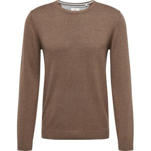 s.Oliver - Trui - Bruin - Knitwear - Ronde Hals, Lange Mouw, Normale Pasvorm