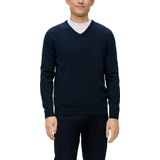 s.Oliver - Strickpullover - Gebreide Sweater - V-hals - Heren