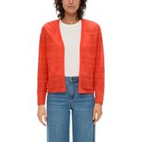 s.Oliver - Gebreid Vest - Kreeft - V-hals - Lange Mouw