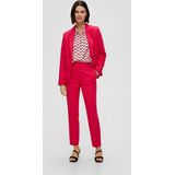 s.Oliver BLACK LABEL - Pantalon - Framboos - Slimfit - High Waist - 7/8 Lengte