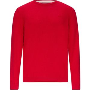 s.Oliver - Trui - Bloedrood - Knitwear - Ronde Hals, Lange Mouw, Normale Pasvorm
