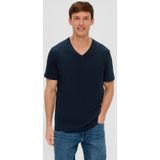 s.Oliver - Shirt - Navy - 3 Pack - Kwartmouw - Ronde Hals - Effen