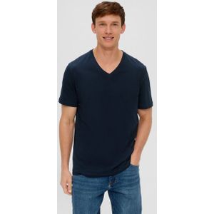 s.Oliver - Shirt - Navy - 3 Pack - Kwartmouw - Ronde Hals - Effen