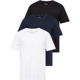 s.Oliver - Shirt - Navy - 3 Pack - Kwartmouw - Ronde Hals - Effen