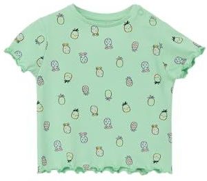 s.Oliver - Shirt - Geel/Mintgroen/Lavendel/Zwart - Jersey - Ronde Hals