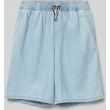 Jeans - Effen - Blauw Denim - Regular Pasvorm - Elastische Taille