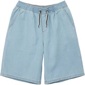 Jeans - Effen - Blauw Denim - Regular Pasvorm - Elastische Taille