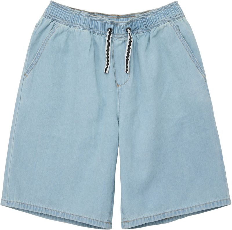 Jeans - Effen - Blauw Denim - Regular Pasvorm - Elastische Taille