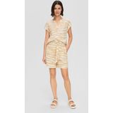 Bandplooibroek - Dierenprint - Linnen - High Waist - Loosefit