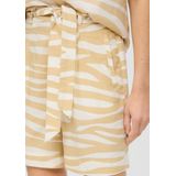 Bandplooibroek - Dierenprint - Linnen - High Waist - Loosefit