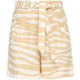 Bandplooibroek - Dierenprint - Linnen - High Waist - Loosefit