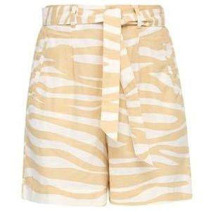 Bandplooibroek - Dierenprint - Linnen - High Waist - Loosefit