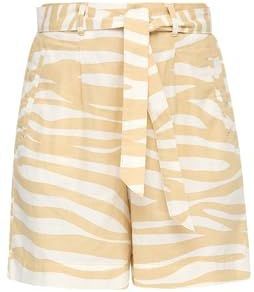 Bandplooibroek - Dierenprint - Linnen - High Waist - Loosefit