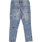 Jeans - Blauw - Regular Fit - Met Print - Normale Taillehoogte
