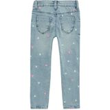 Jeans - Blauw - Regular Fit - Met Print - Normale Taillehoogte