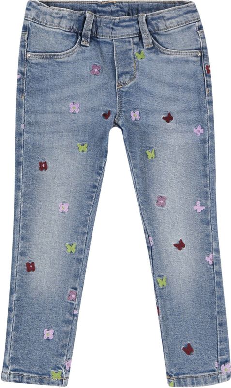 Jeans - Blauw - Regular Fit - Met Print - Normale Taillehoogte