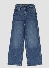 Jeans - Effen - Denim - Light Washed - Verstelbare Taille