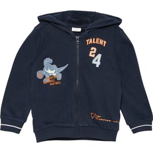 Sweatvest - Capuchon - Sweatstof - Zwart - Normale Pasvorm