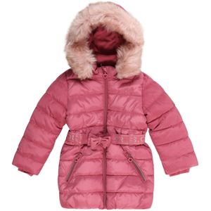 Gewatteerde Mantel - Afneembare Capuchon - Ceintuur