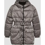 s.Oliver RED LABEL - Outdoorjack - Shiny Grey - Capuchon - 2 Steekzakken