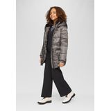 s.Oliver RED LABEL - Outdoorjack - Shiny Grey - Capuchon - 2 Steekzakken