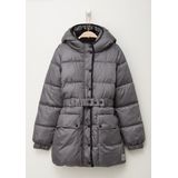 s.Oliver RED LABEL - Outdoorjack - Shiny Grey - Capuchon - 2 Steekzakken