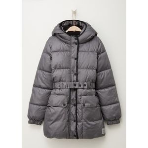 s.Oliver RED LABEL - Outdoorjack - Shiny Grey - Capuchon - 2 Steekzakken