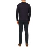 Sweater - Ronde Hals - Lange Mouwen - Regular Fit - Vlamgarenstructuur