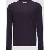 Sweater - Ronde Hals - Lange Mouwen - Regular Fit - Vlamgarenstructuur