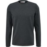 s.Oliver - Trui - Donkergrijs - Katoen - Ronde Hals