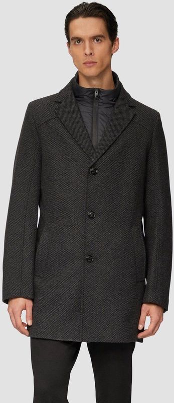 Regular Fit - Lange Jas - Wolmix - Uitneembare Gewatteerde Inzet