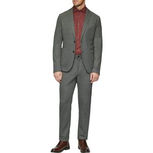 s.Oliver - BLACK LABEL - Colbert - Donkergrijs - Slim Fit, Knoopsluiting, Gedeeltelijk Gevoerd