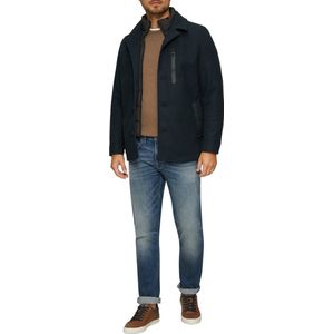 s.Oliver - Tussenjas - Navy - Klassieke Mantel - Licht Gevoerd