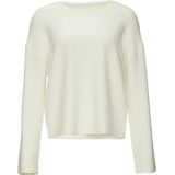 s.Oliver - Gebreide Trui - Kleur White - Materiaal Bouclé