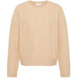s.Oliver - Trui - Lichtbruin - Knitwear - Ronde Hals - Losse Pasvorm