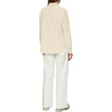 Blouse - Effen - Katoen - Lange Mouwen - Normale Pasvorm