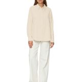 Blouse - Effen - Katoen - Lange Mouwen - Normale Pasvorm