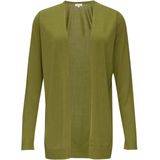 s.Oliver - Fijn Breiwerk - Vest - Groen - Zonder Sluiting