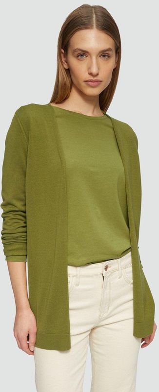 s.Oliver - Fijn Breiwerk - Vest - Groen - Zonder Sluiting