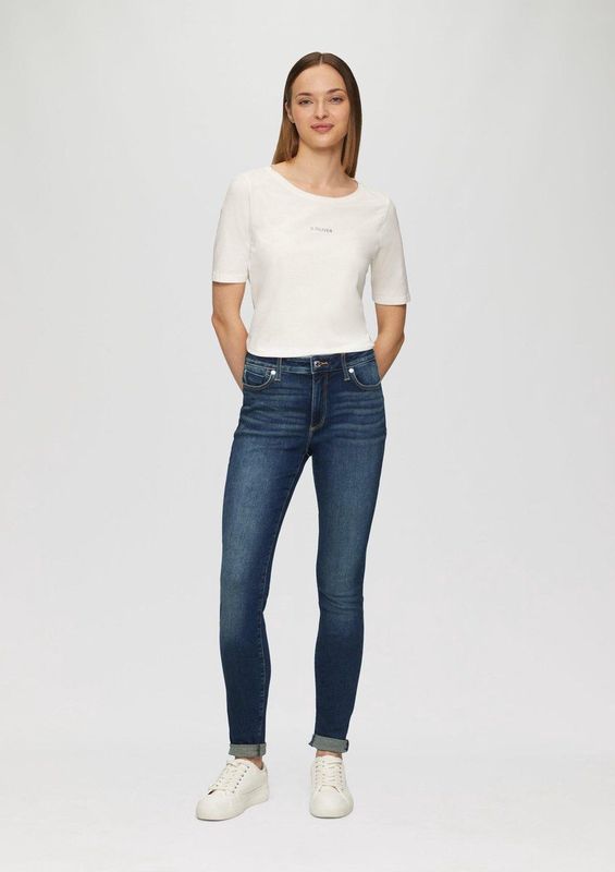 s.Oliver - Izabell - Skinny Fit Jeans - Mid Blue - Five-Pocketsstijl
