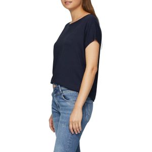 s.Oliver Jersey T-shirt - Wit - Casual Pasvorm met Ronde Hals