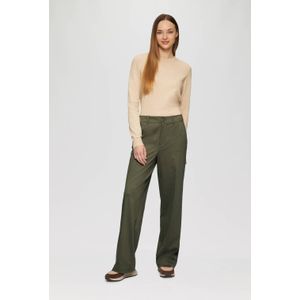 s.Oliver - Twill Broek - Dames - Wijde Pijpen