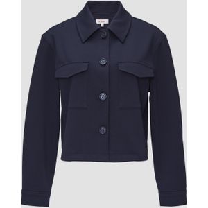 Tussenjas - Effen - Knoopsluiting - Licht Gevoerd - Losse Pasvorm