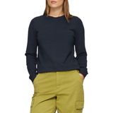 Gebreide Trui - Navy - Met Opstaande Kraag