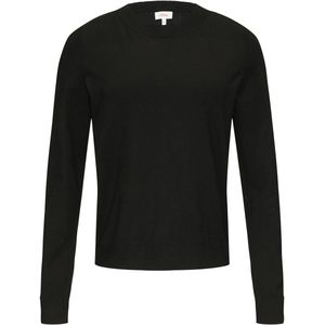 s.Oliver Casual - Damespullover - Effen - Fijn Ribtricot - Hoge Ronde Hals