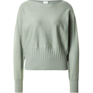 s.Oliver - BLACK LABEL - Trui - Olijfgroen - Vleermuismouwen, Boothals, Knitwear