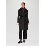 Mantel - Wolmix - Drukknopen - Strikceintuur