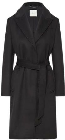 Mantel - Wolmix - Drukknopen - Strikceintuur